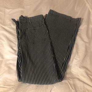 Forever 21 high waisted striped bell bottoms